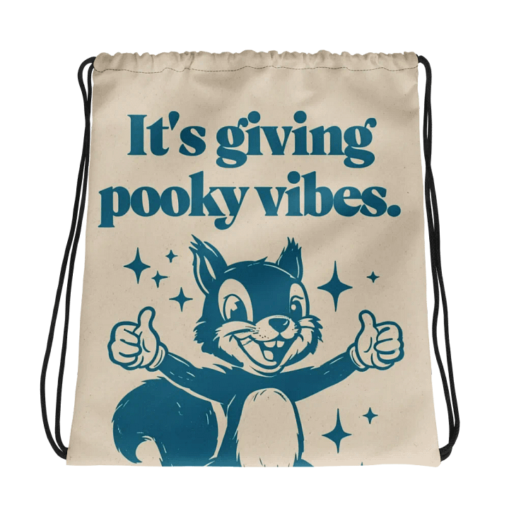 Pooky Vibes All-Over Drawstring Bag product image (1)