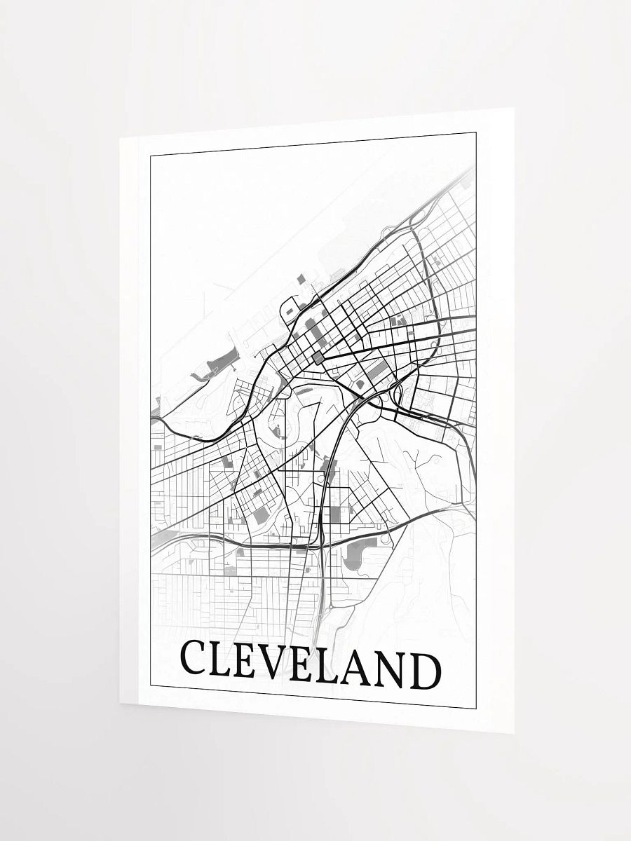 Cleveland, Ohio, USA, city map print product image (6)