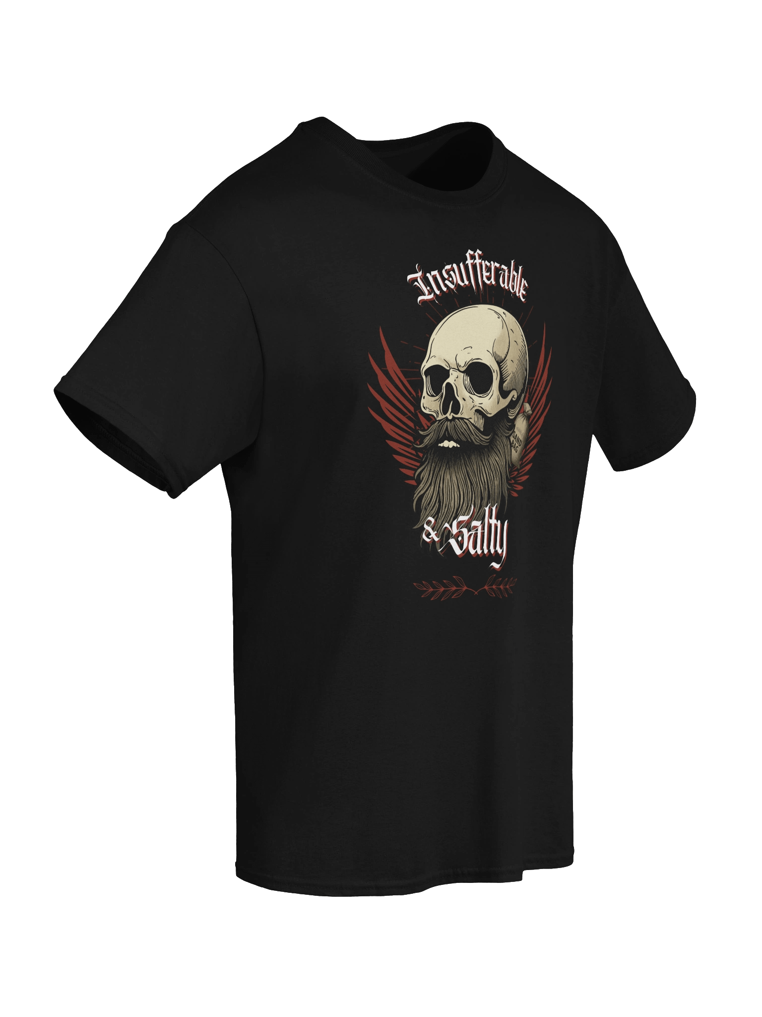 Insufferable & Salty - T Shirt - Black product image (8)