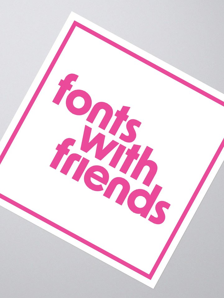 Fonts with Friends 3