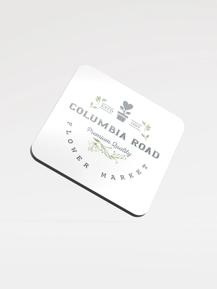 Columbia Road Market Cork Coaster (White) product image (1)