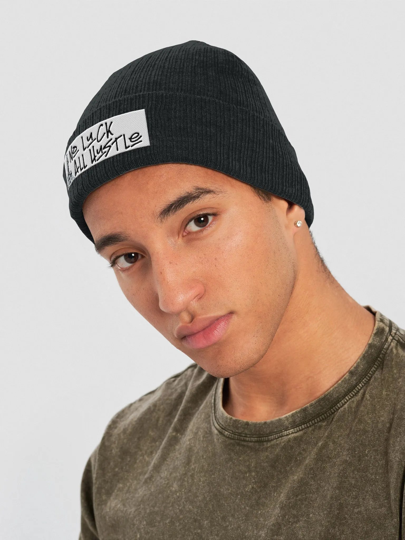 No Luck Beanie product image (3)