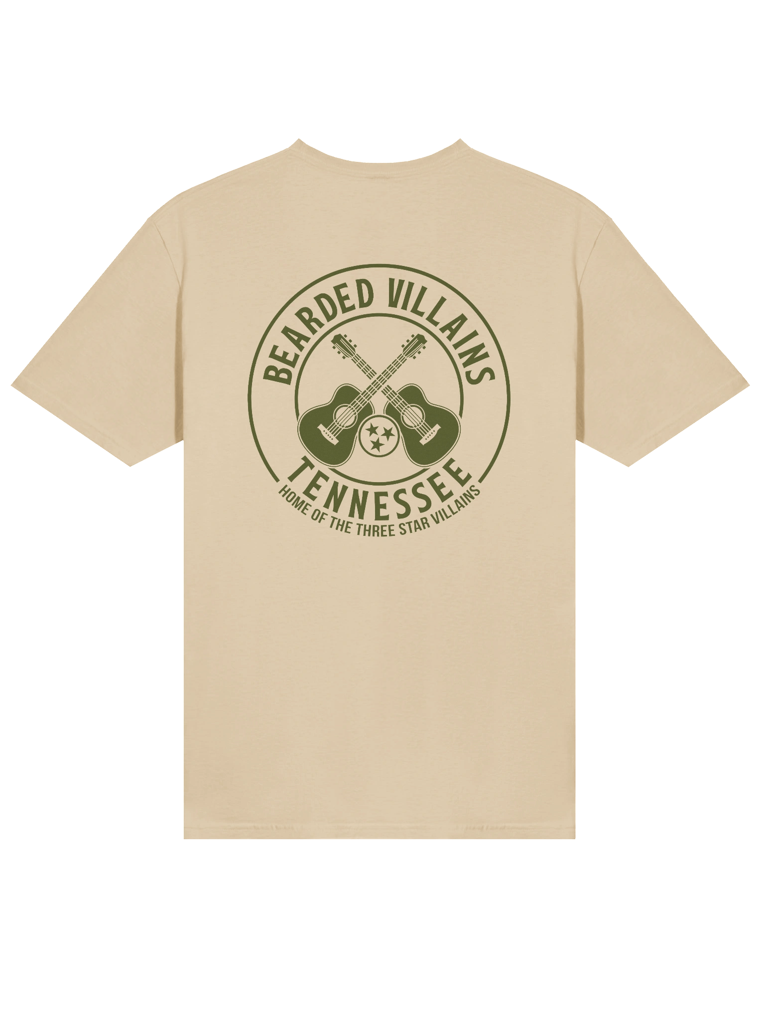 TSV Bearded Villains Tennessee “Tactical Grit Alternate” T-Shirt | Military Green on Combat Desert, Brown or Black | Rugged Brotherhood Strength & Everyday Utility product image (11)