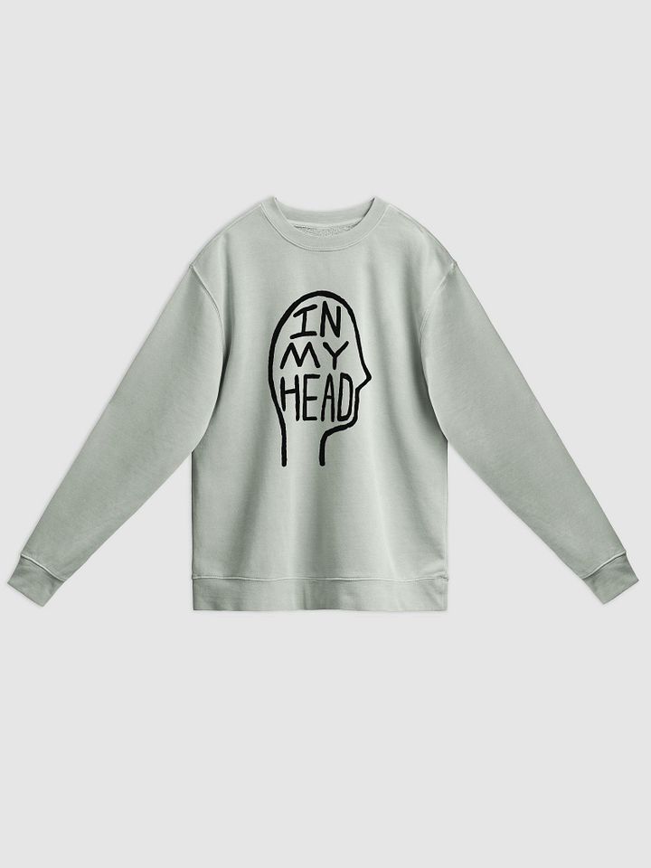 In My Head printed pigment crewneck product image (1)