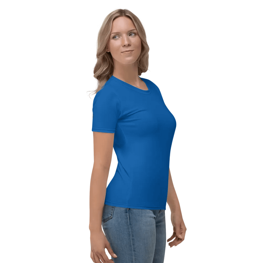 Women's TG Blue Crew Neck T-Shirt product image (3)