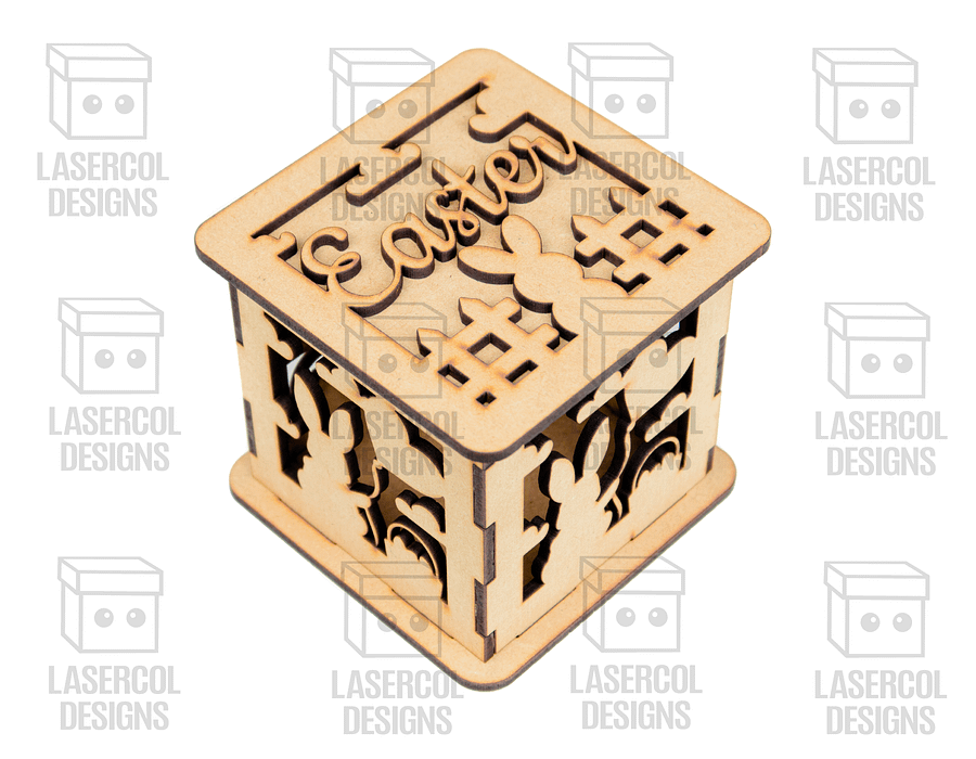 Easter Boxes Set (2 Sizes, 5 Styles) - Laser Cut Files product image (8)