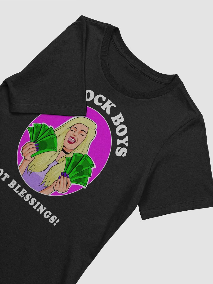 I Block Boys, Not Blessings! - slimmer fit t-shirt product image (2)