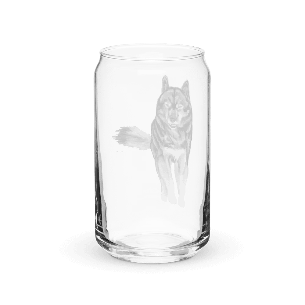 Wolf Drawing Glass Can Cup product image (38)