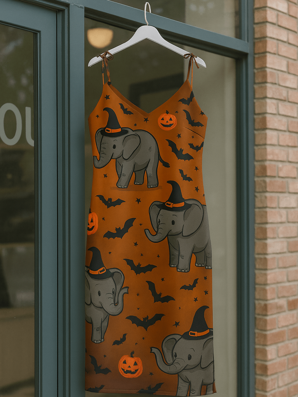 Witchy Elephant All-Over Slip Dress product image (1)