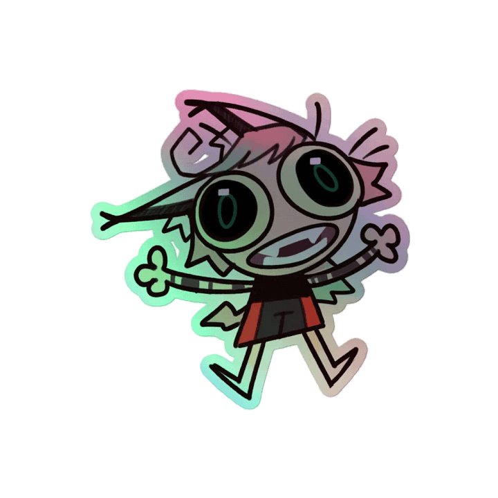 Weird Snebby Holographic Sticker product image (2)