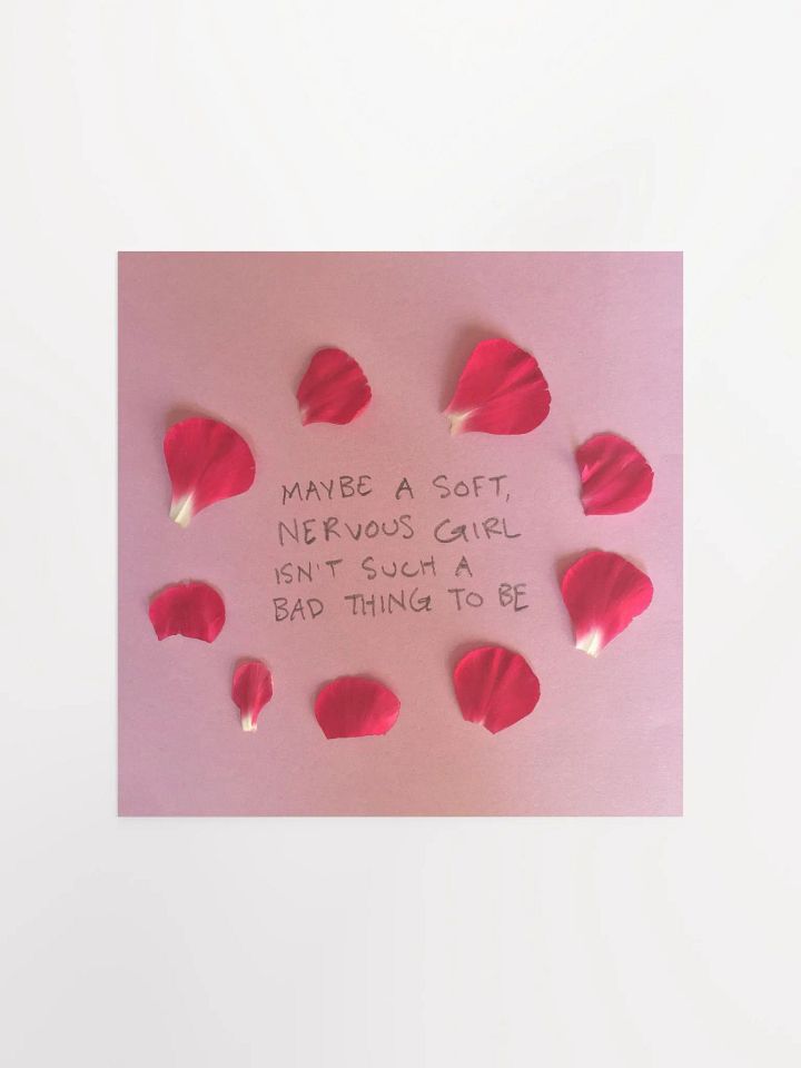 Soft Nervous Girl Art Print product image (3)