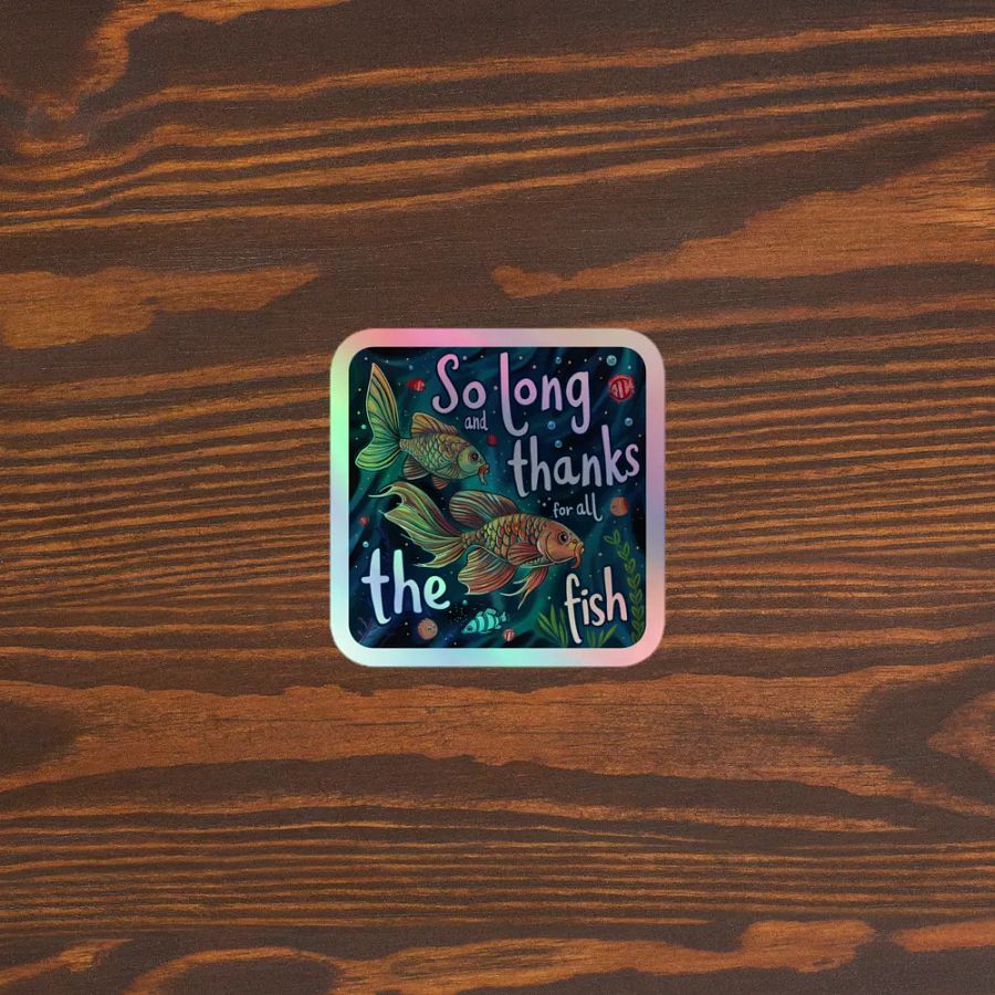 So Long - Classic Farewell Holographic Sticker product image (5)