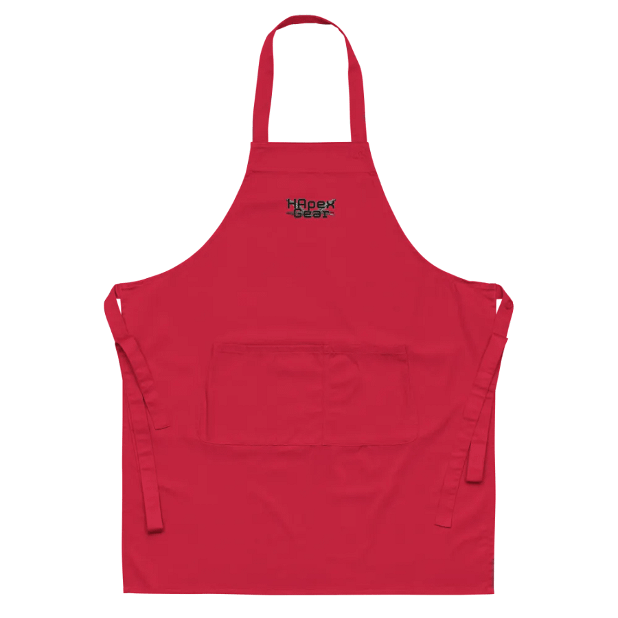 Organic Cotton Apron - Embroidered - Black HApex Gear White Logo product image (34)