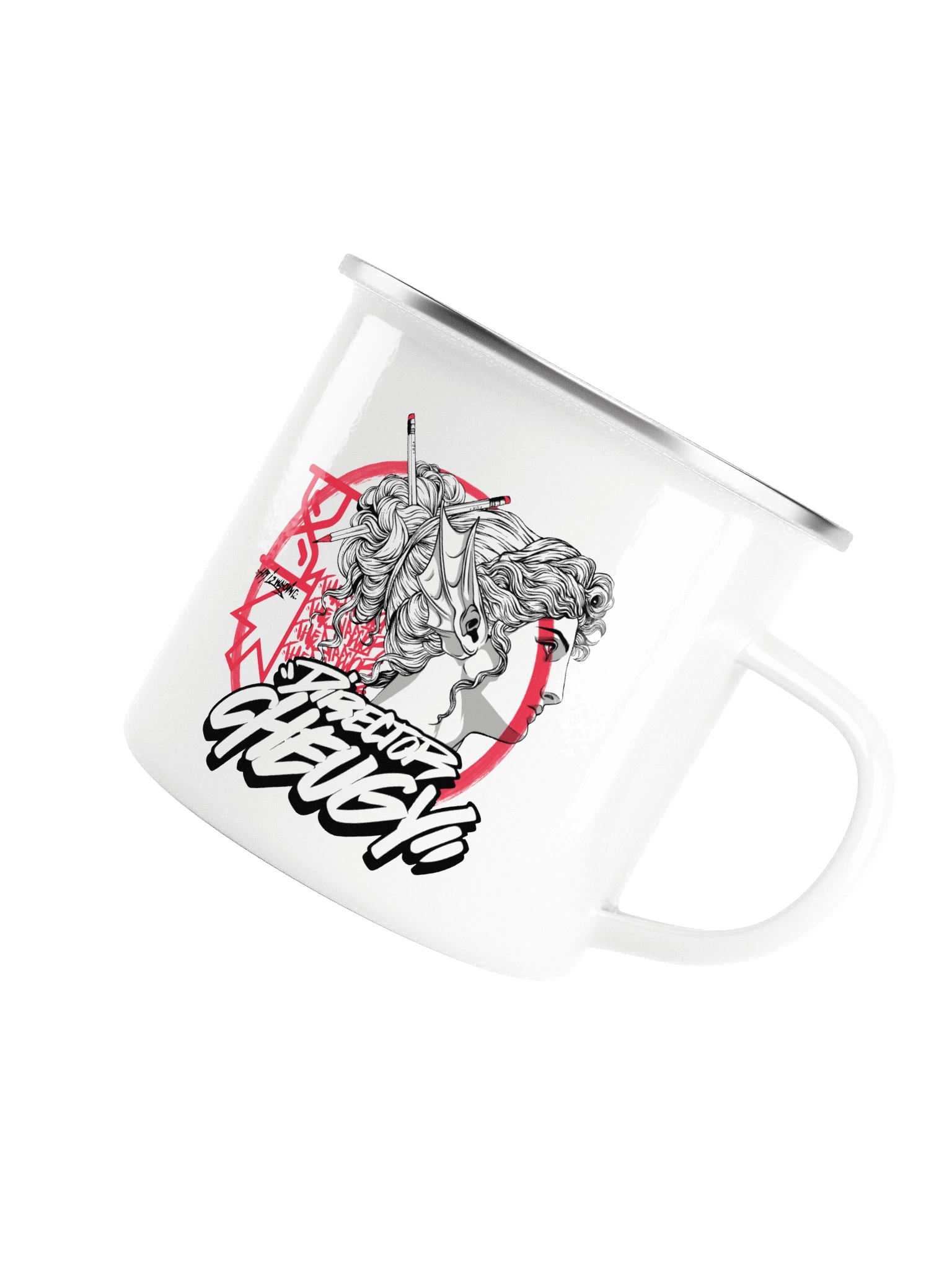 Bustin Enamel Mug (White) product image (5)