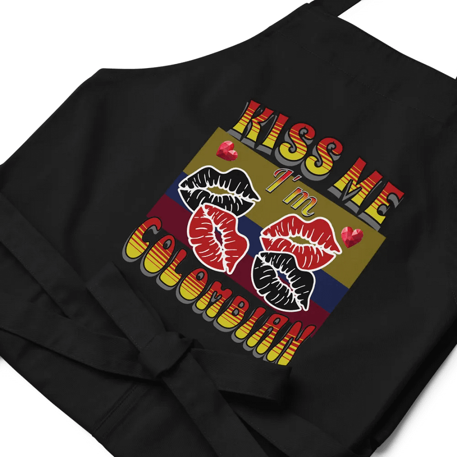 Kiss Me I'm Colombian Organic Cotton Apron product image (2)