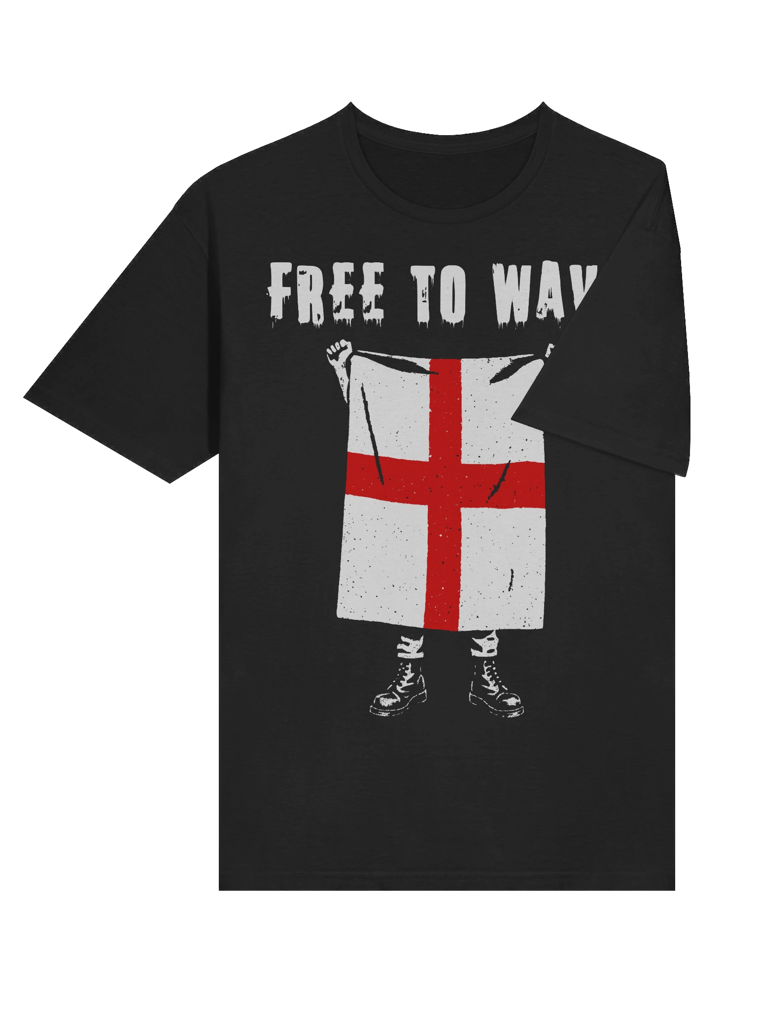 FREE TO WAVE – England St. George’s Cross Flag Tee product image (6)