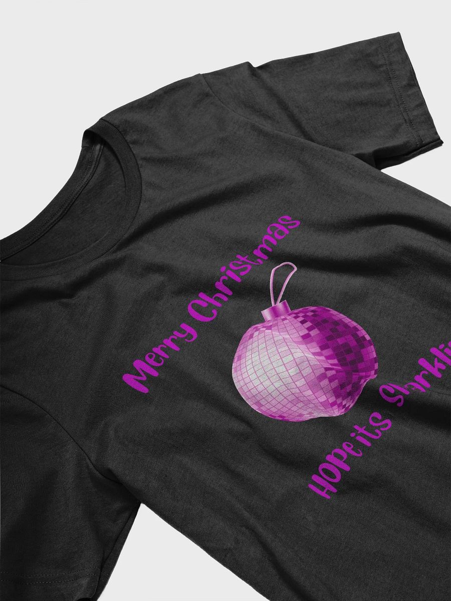 Sparkling Mirrorball Bauble Christmas T-Shirt - Pink product image (8)