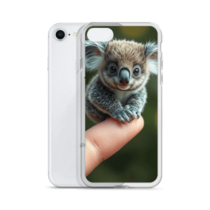 Koala Cutie Clear iPhone Case product image (51)