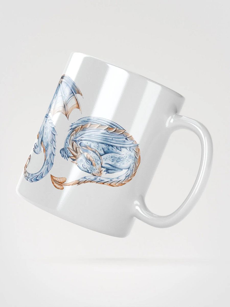 Blue Dragon Dreams White Glossy Mug product image (4)