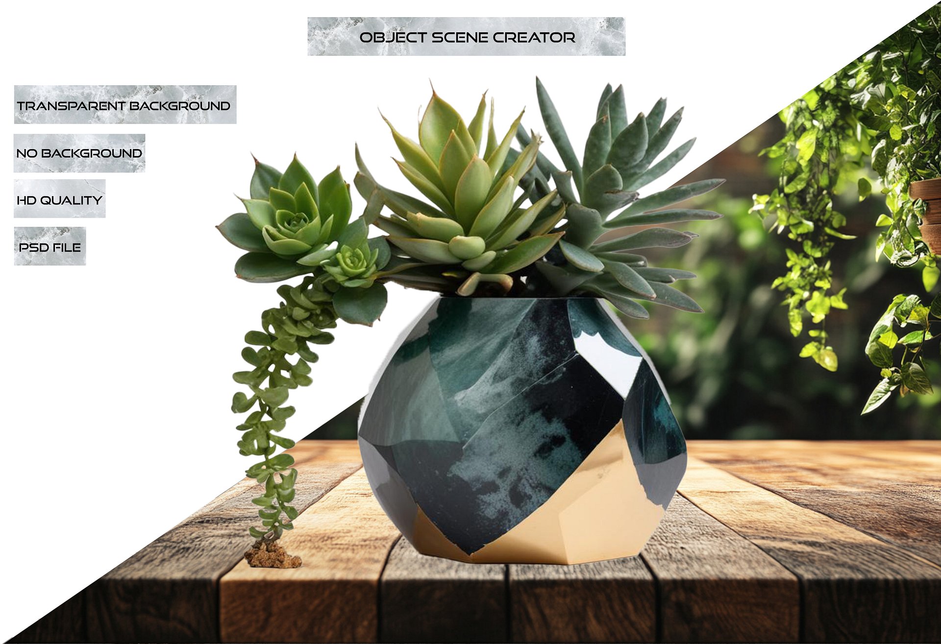 Quartz Eclipse – Succulent Pot png product image (2)