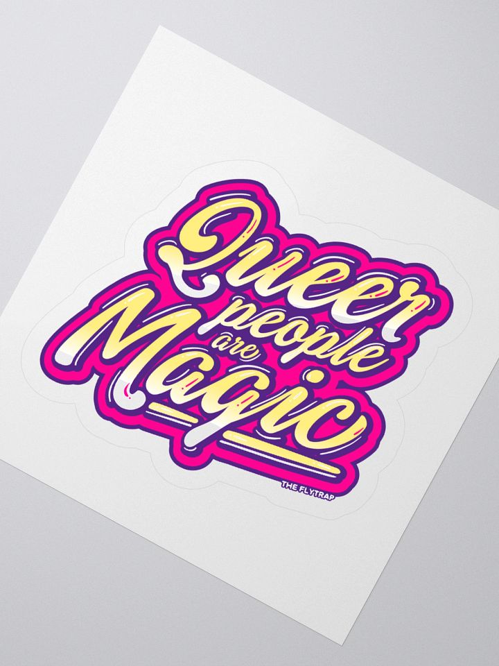 Queer People Are Magic purple sticker product image (6)