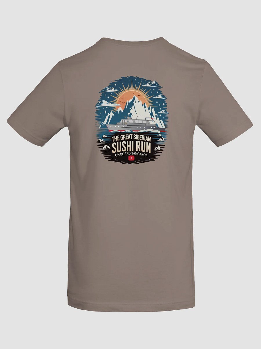 The Great Siberian Sushi Run Women’s T-Shirt – (Light Colours and Mountain Logo)) product image (6)