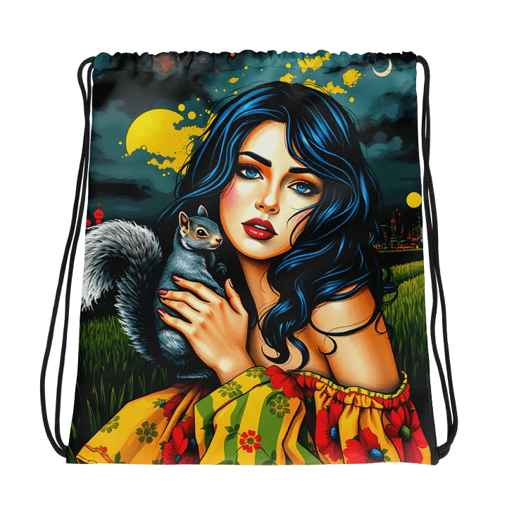Starry Night Wanderlust Drawstring Bag product image (1)