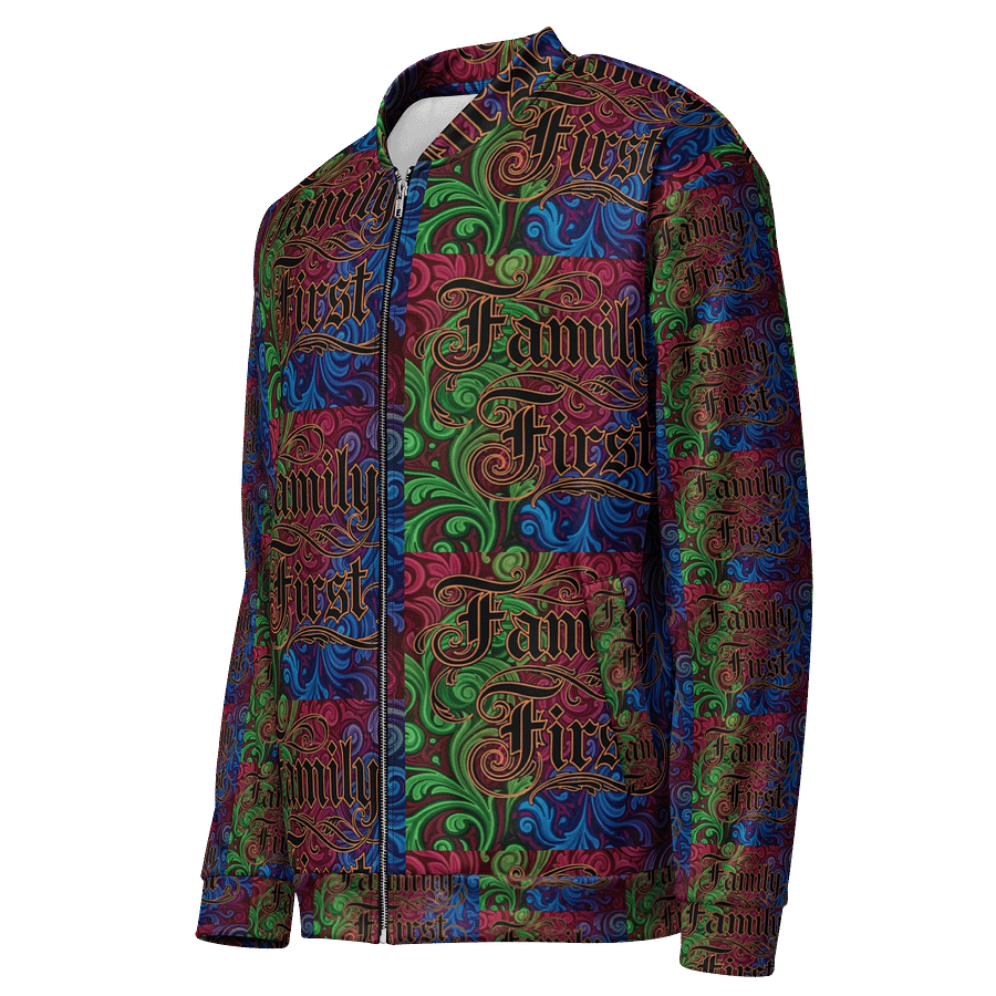 FRESH Unisex Da Culture, Experience Love! Family First Zipper Jacket,All-Over Print Bomber Jacket by D.C.E.L. Chilly Palmer product image (3)