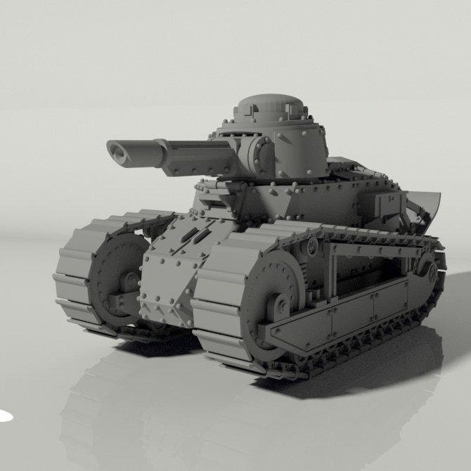 Grim FT-17 Light Tank STLs product image (2)