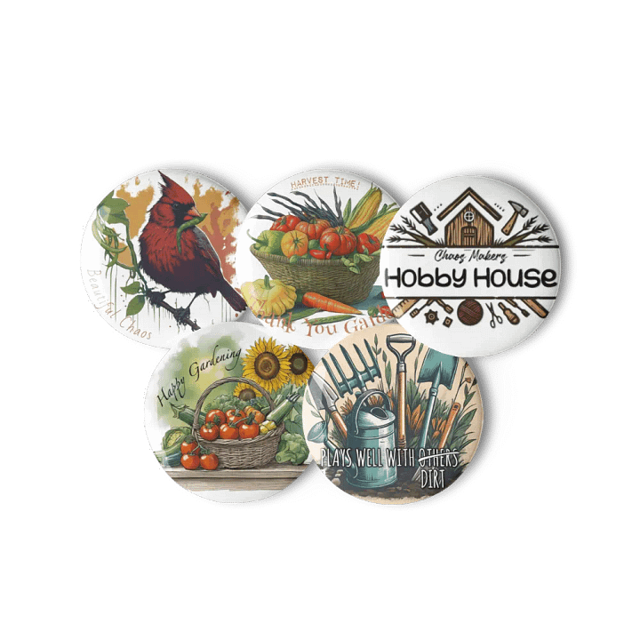 Garden Collection - Button Pins product image (2)