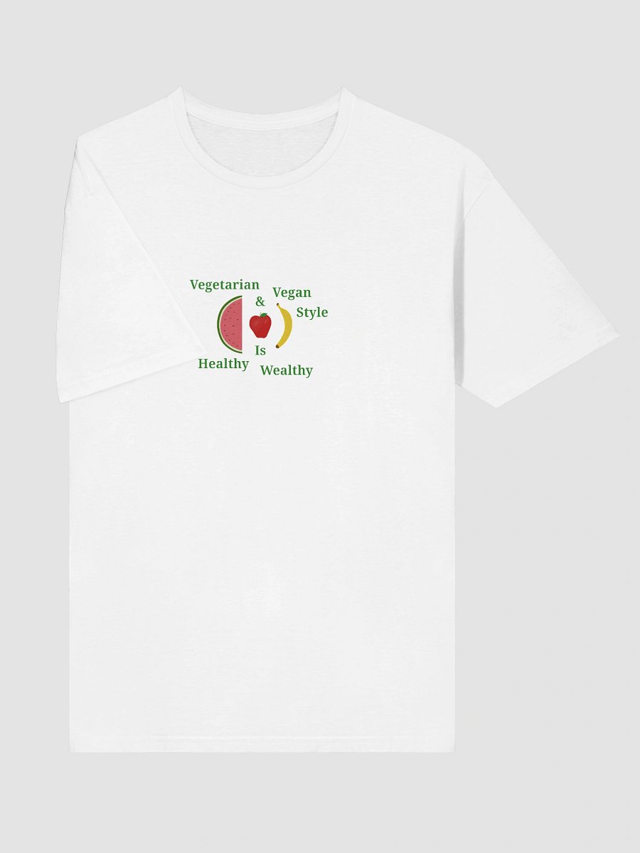 Healthy & Wealthy Vegetarian T-Shirt product image (5)