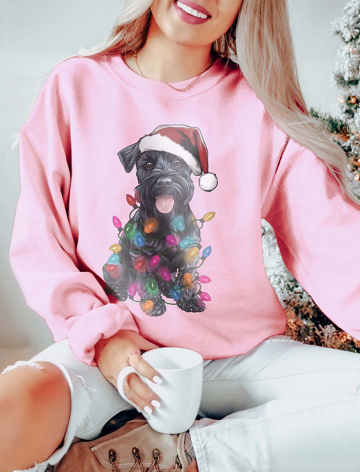 Funny Miniature Schnauzer(Black) Christmas Sweatshirt product image (15)