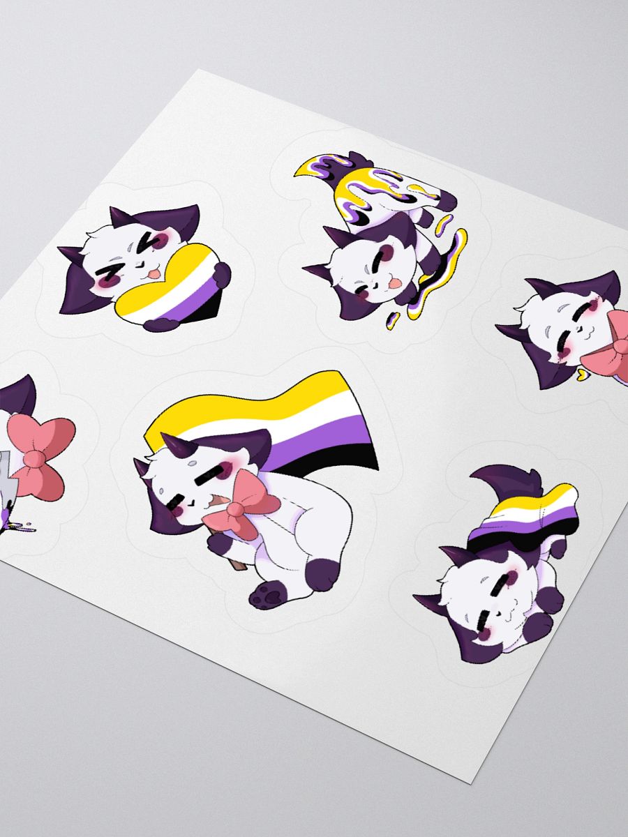 PRIDE/Non-Binary Sticker sheet product image (3)