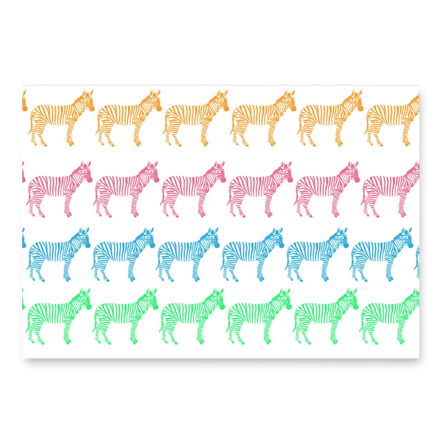 Happy Zebra Wrapping Paper product image (1)