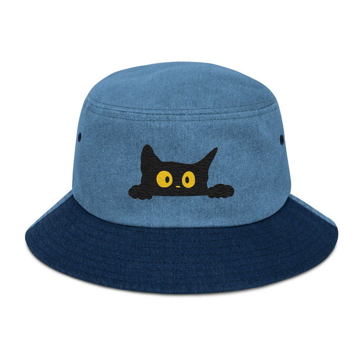 Glowing Eyes Denim Bucket Hat product image (1)