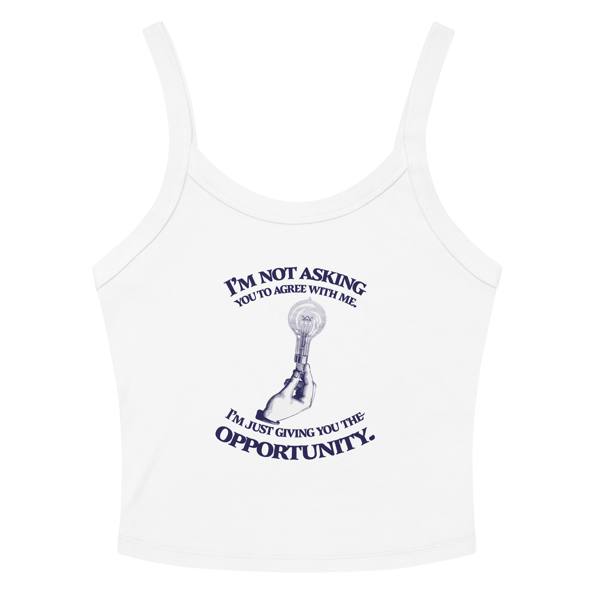 I'm Not Asking You Micro-Rib Tank Top product image (2)