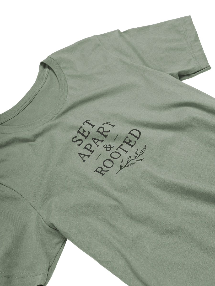 Set Apart & Rooted Branded Tee (Light Colors) Leaf Logo product image (2)