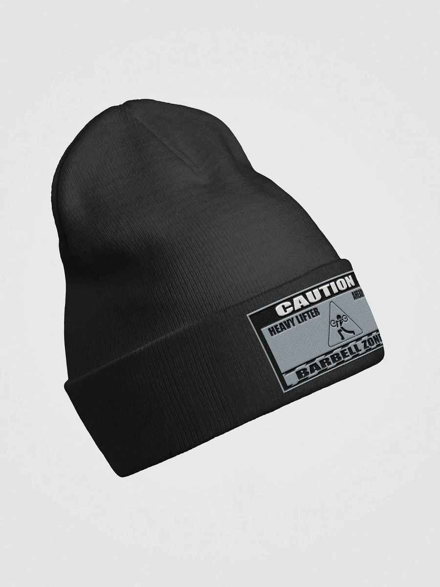 Caution Heavy Lifting Ahead Embroidered Beanie product image (3)