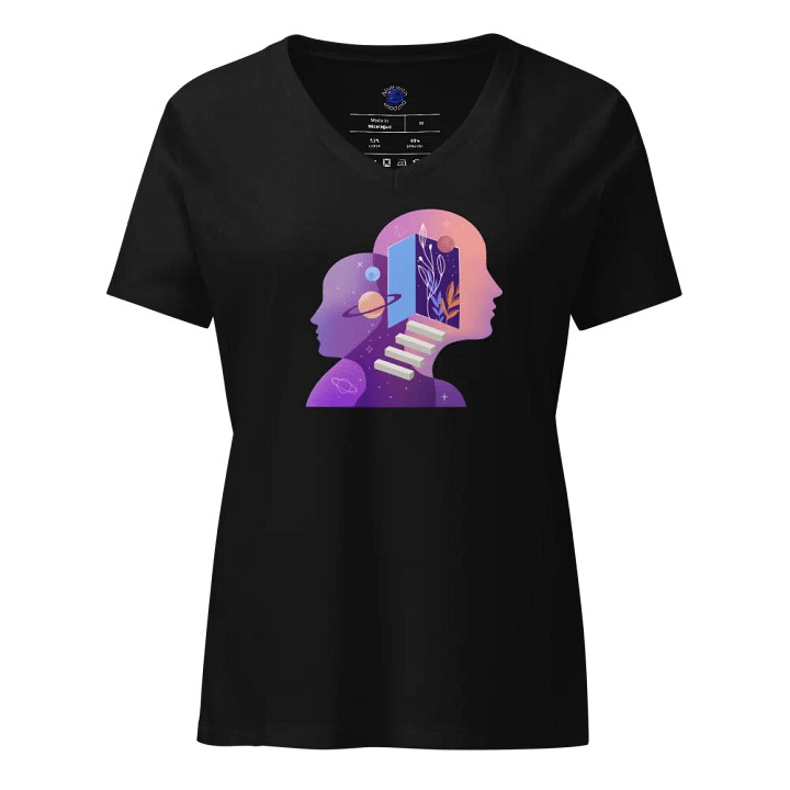 Cosmic Gateway Women's Relaxed V-Neck Tee product image (1)