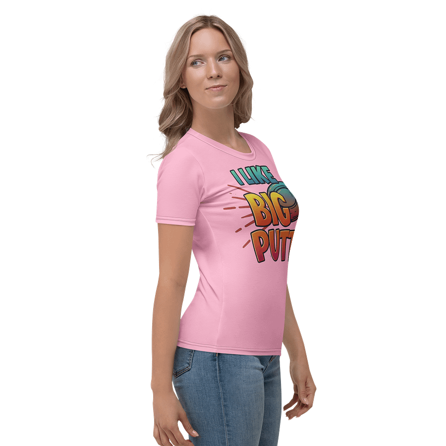 Fancy Lads Women's Pink T-shirt "I Like Big Putts" product image (5)