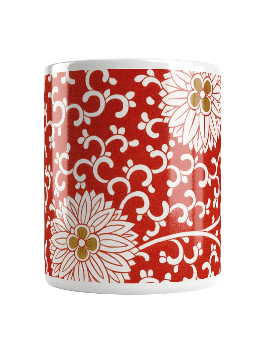 Red Floral Pattern. 11oz. Mug product image (5)