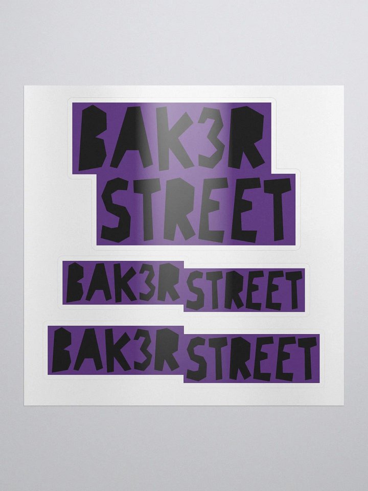 Bak3rstreet Sticker Sheet product image (1)
