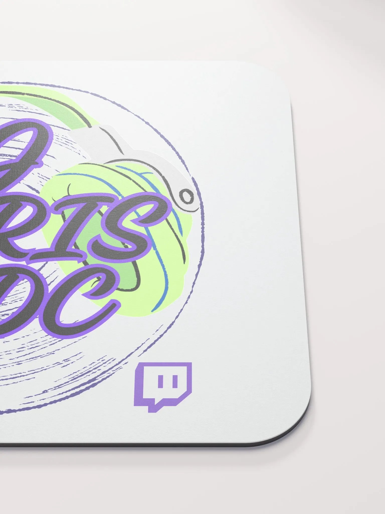 Mouse Pad With Lime Green Graphic product image (5)