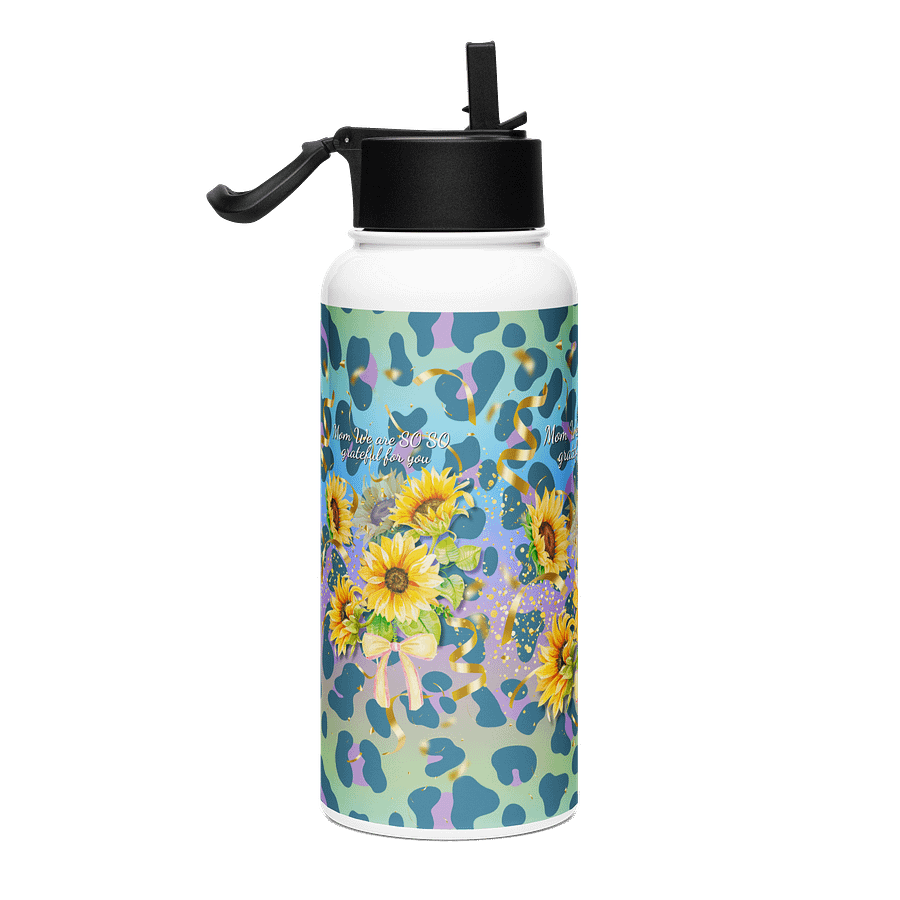 Sunflowers Grateful for mom Stainless Steel Water gift for mom on mothersdayBottle product image (4)