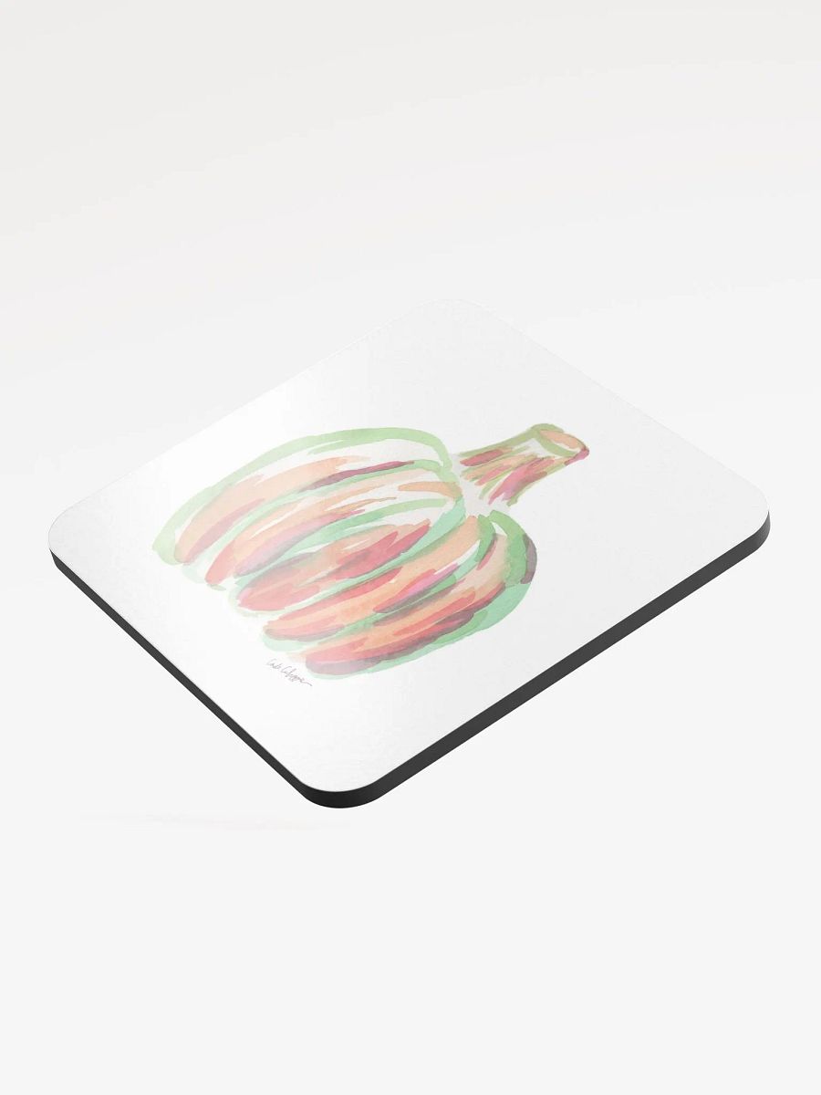 Watercolor Pumpkin Glossed Cork Coaster product image (3)