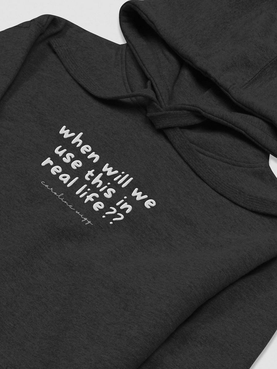 Real Life Unisex Embroidered Hoodie - Dark Colours product image (3)