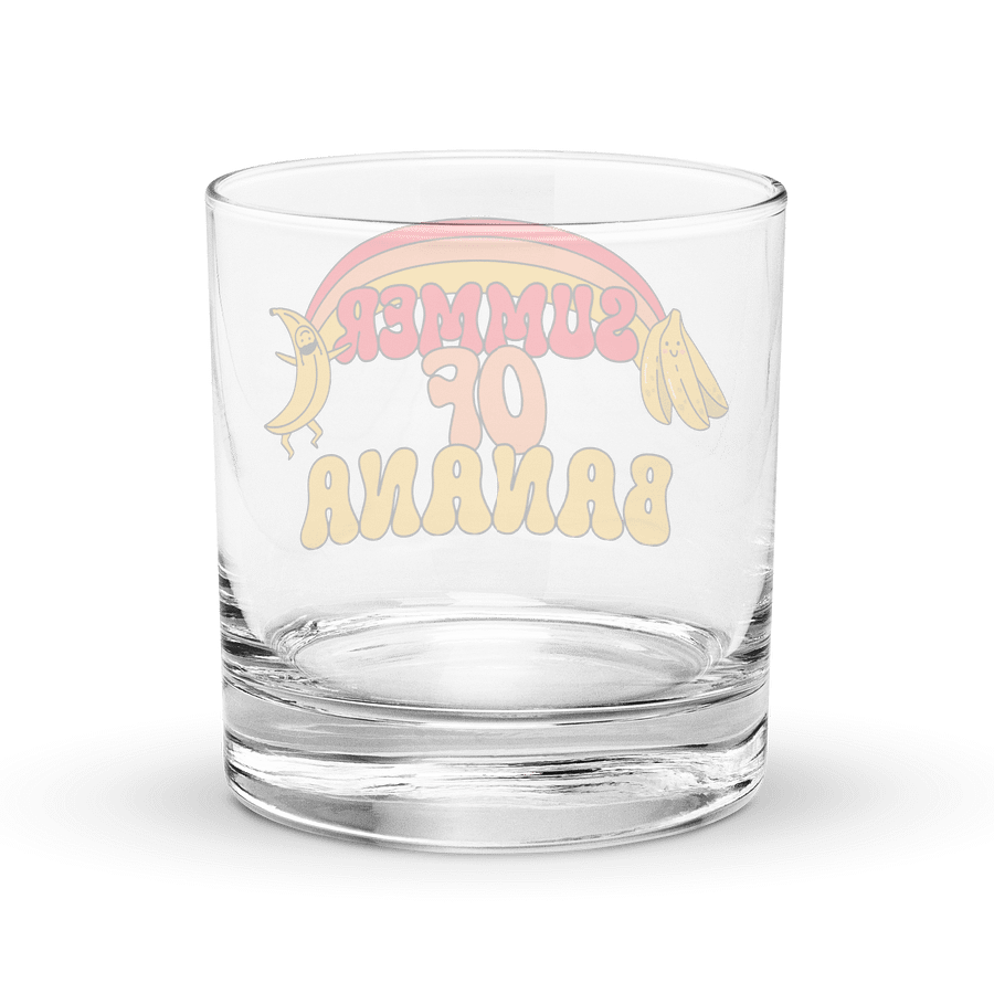 Summer of Banana rocks glass product image (4)