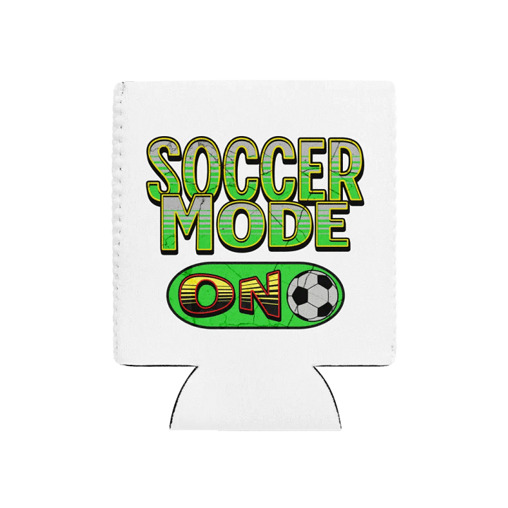 Soccer Mode On Can Cooler product image (1)