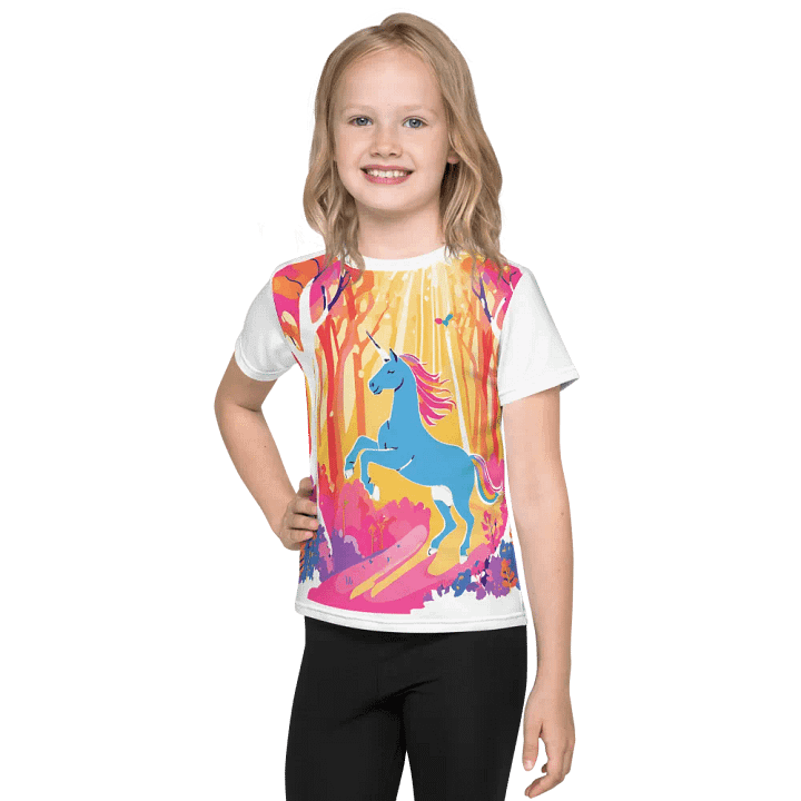 Whimsical Unicorn Adventure Kids T-Shirt product image (1)