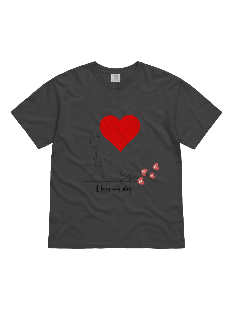 I Love My Dog Heavyweight T-Shirt product image (12)